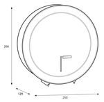 Katrin mini toalettadagoló 19 cm toalettpapírokhoz, fém, fehér