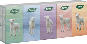 Tento Natural Soft papírzsebkendő, 3 rétegű, 10x10 db/csomag